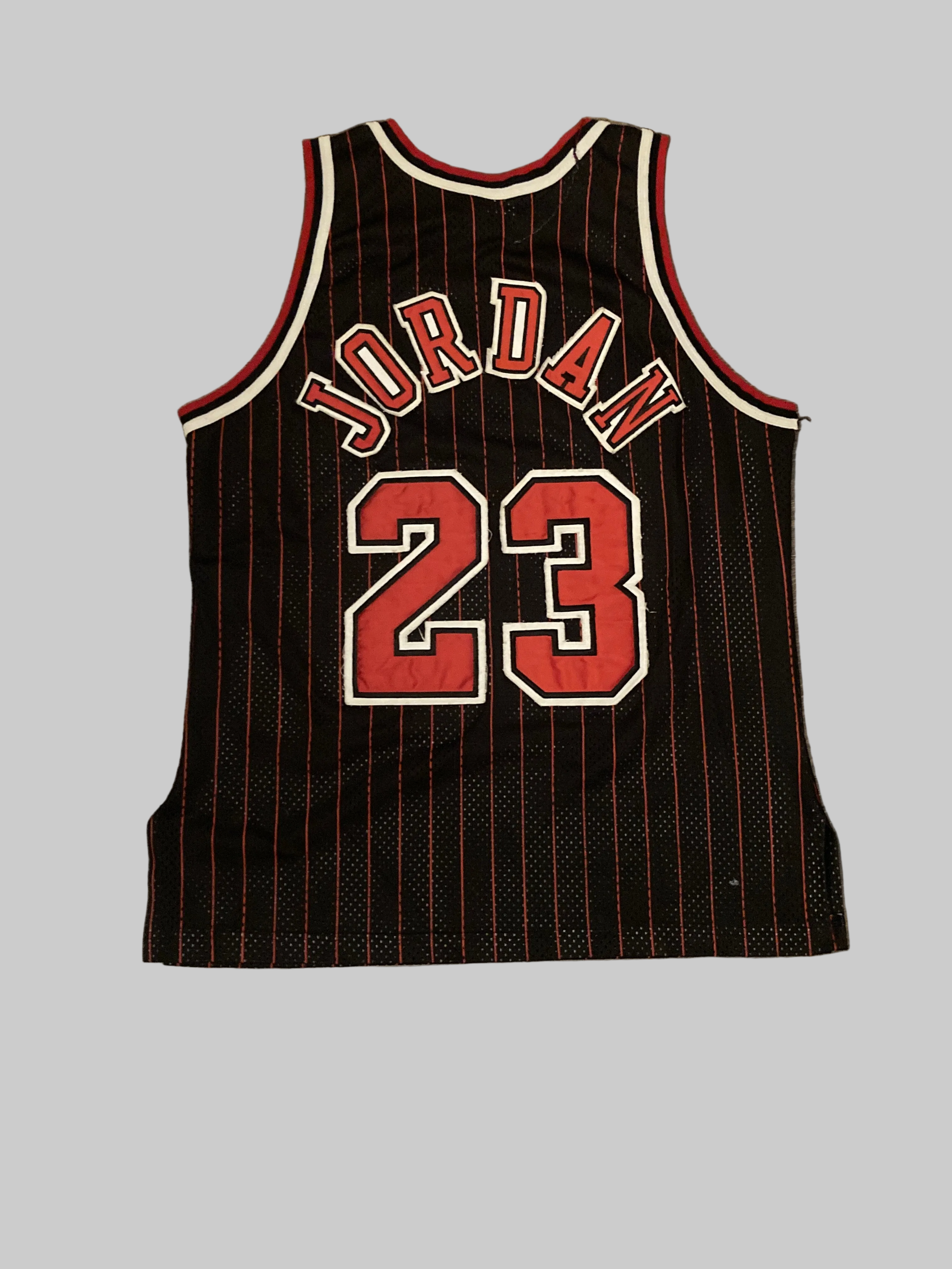 Michael Jordan Chicago Bulls Champion Jersey  Black/Red Size SM Very -Good