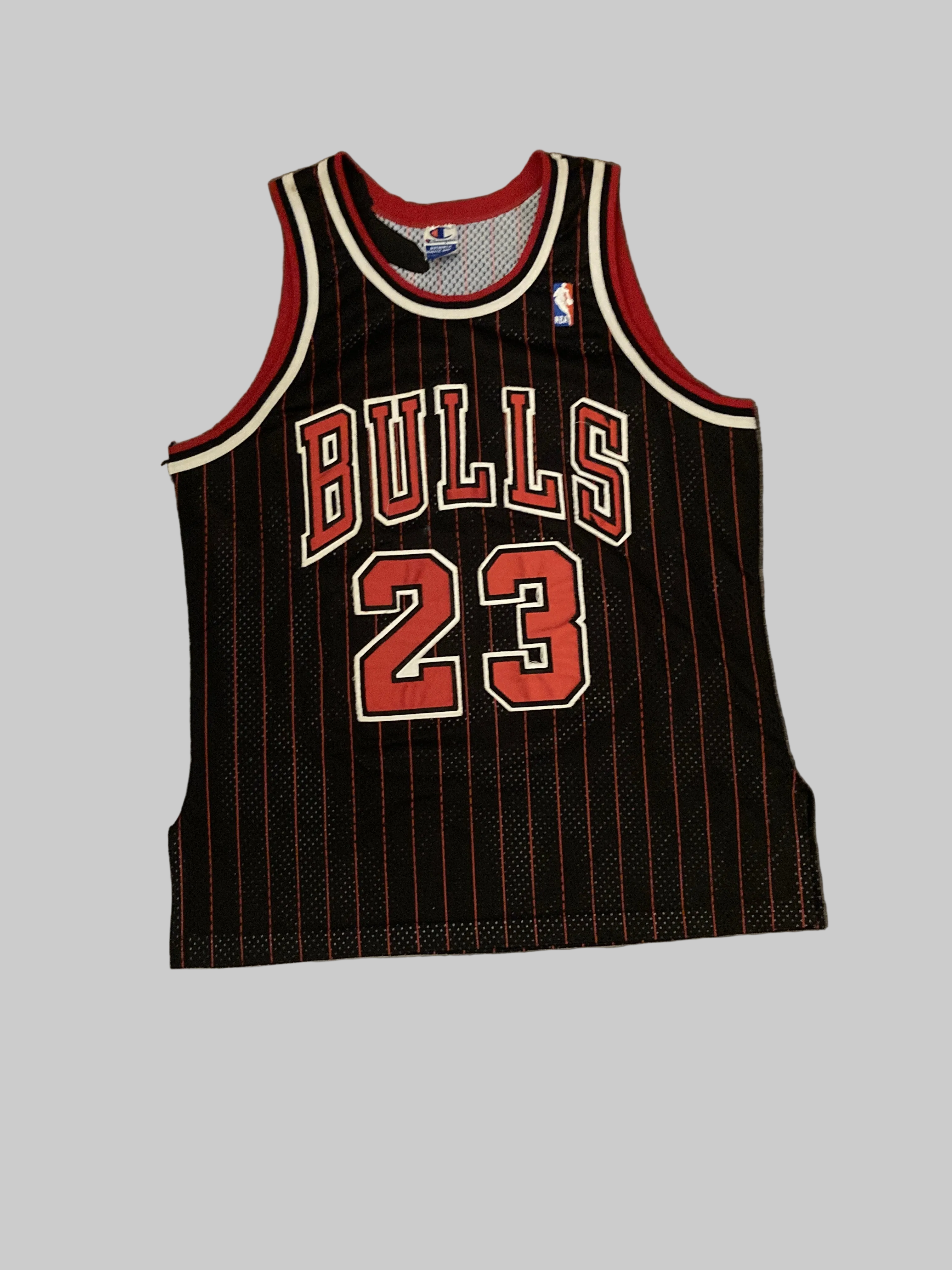 Michael Jordan Chicago Bulls Champion Jersey  Black/Red Size SM Very -Good